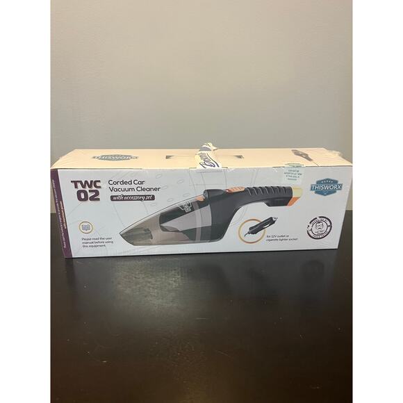 ThisWorx TWC02 Corded Car Vacuum Cleaner w/ Accessory Kit For 12V Outlet Sealed - Picture 1 of 4
